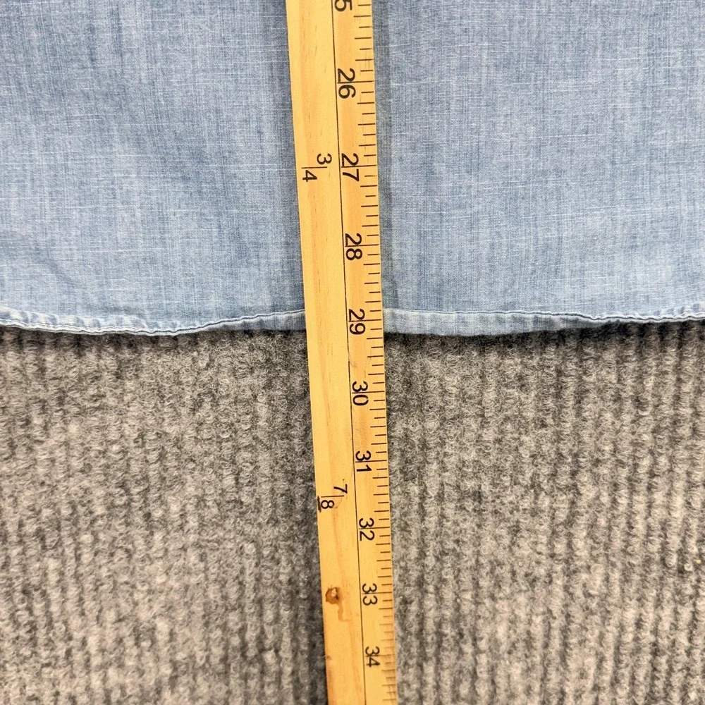 American Eagle Outfitters Shirt Mens Large Chambray Button Down Athletic Fit